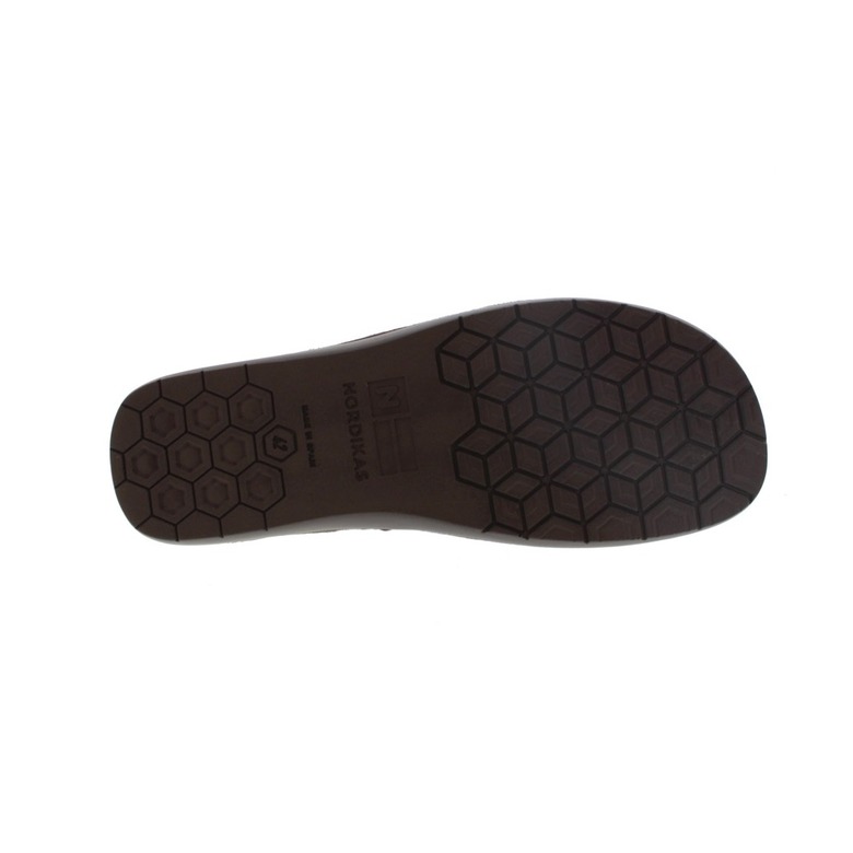 Nordika's pantoufles brun 5