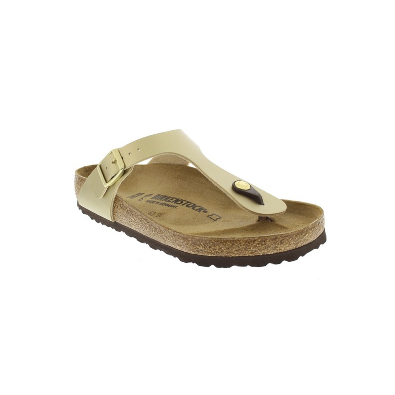 Birkenstock slippers gold 2