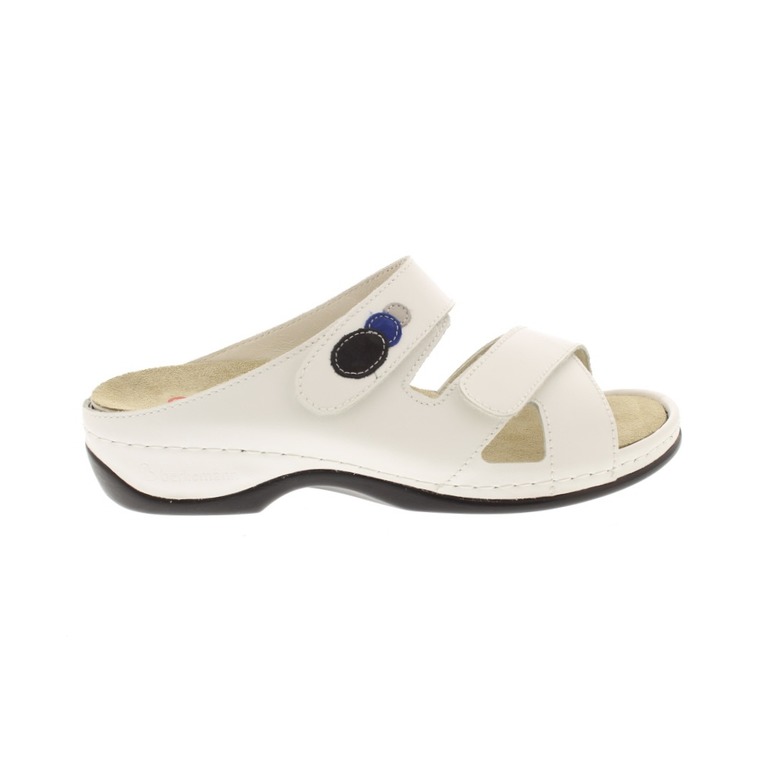 Berkemann thong slippers white 1