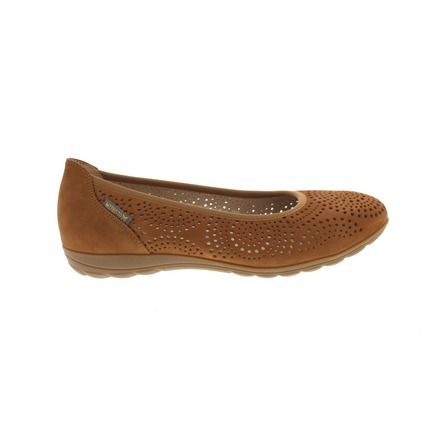 Mephisto ballerina's cognac