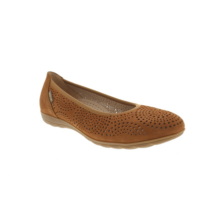 Mephisto ballerina's cognac