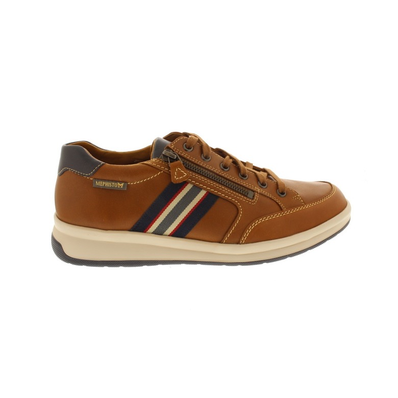 Mephisto lage schoenen cognac