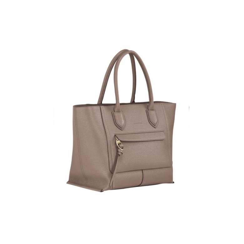 Longchamp handtas taupe 2