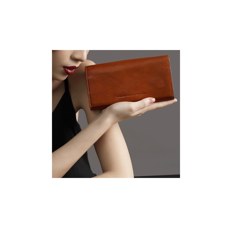 Evelien Vanhooydonck geldbörse cognac 2