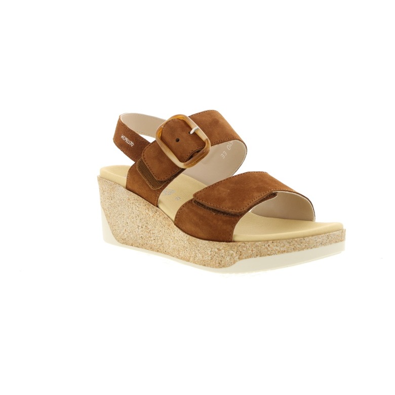 Mephisto sandales cognac 2