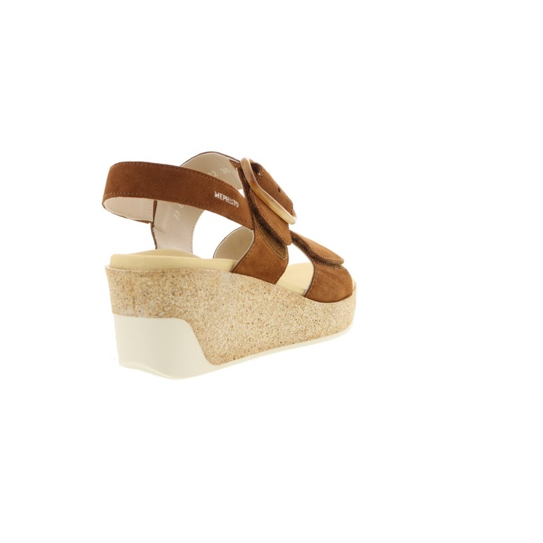 Mephisto sandales cognac 4