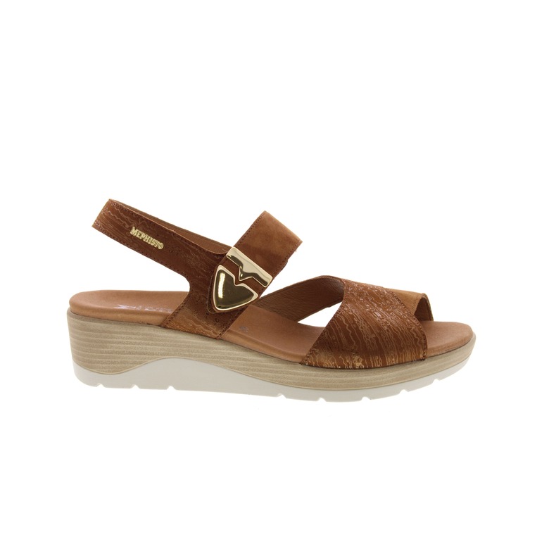 Mephisto sandales cognac 1