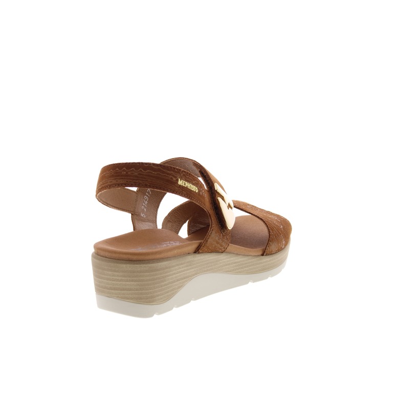 Mephisto sandales cognac 4