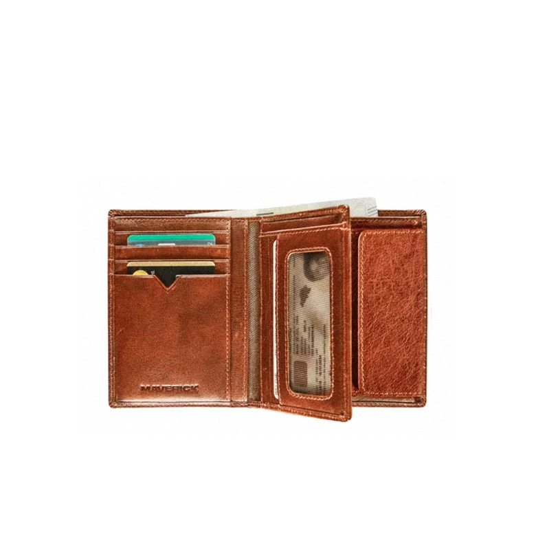 Maverick geldbörse cognac 2