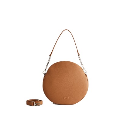 Nathan-baume sac bandoulière cognac