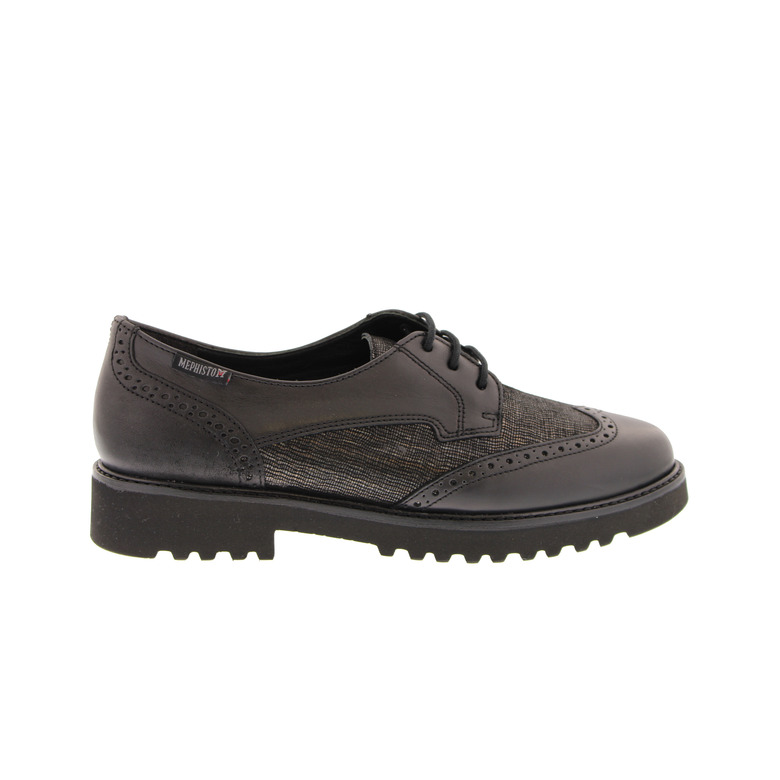 Mephisto chaussures à lacets noir 1
