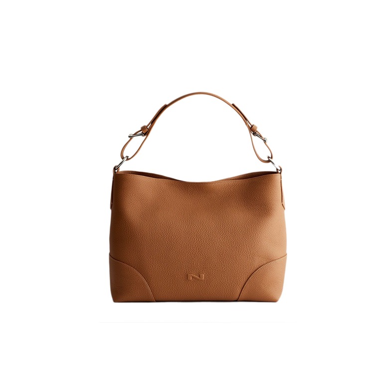 Nathan-baume sac porté épaule cognac