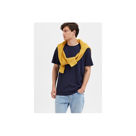 Selected Homme t-shirt donker blauw