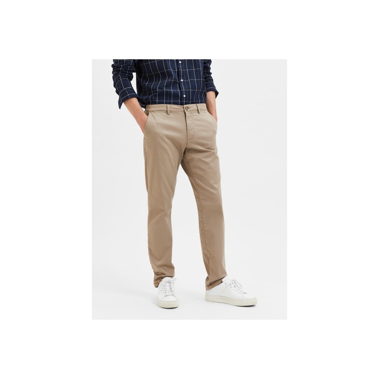 Selected Homme hose 32 inch beige 2