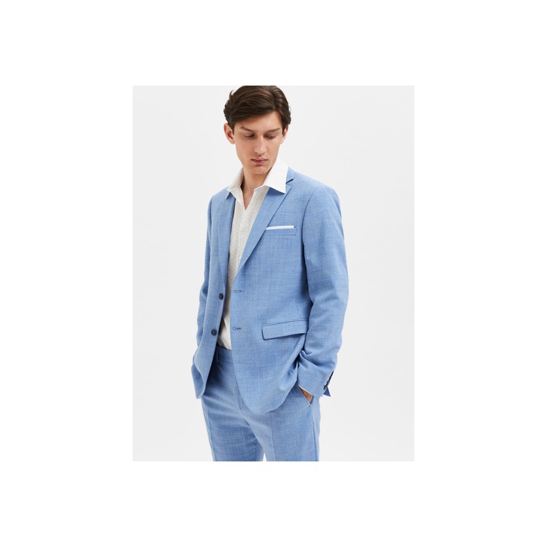 Selected Homme blazer licht blauw 2