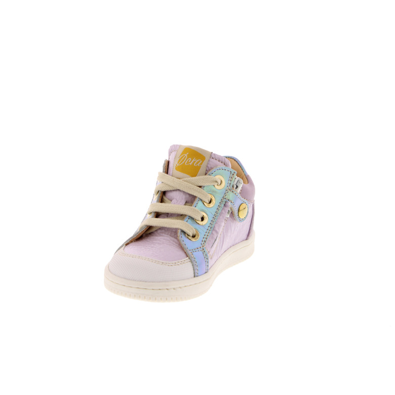 Ocra veterschoenen lila 3