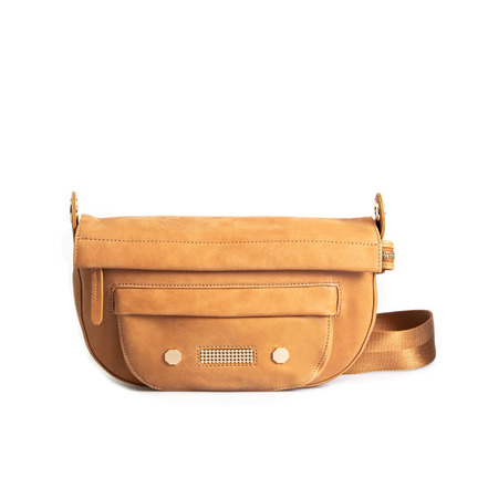 Clio Goldbrenner umhängetasche camel