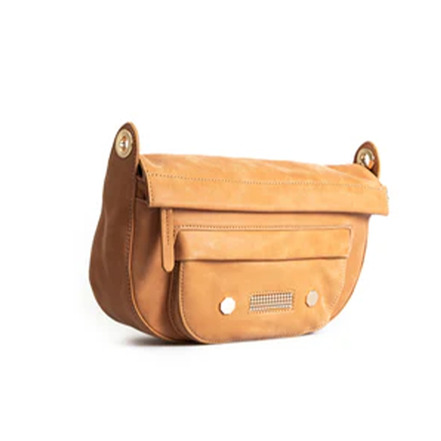 Clio Goldbrenner sac bandoulière camel