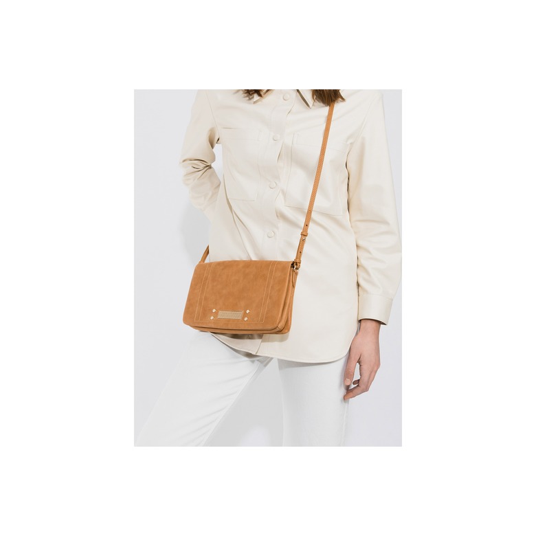 Clio Goldbrenner sac bandoulière camel 3