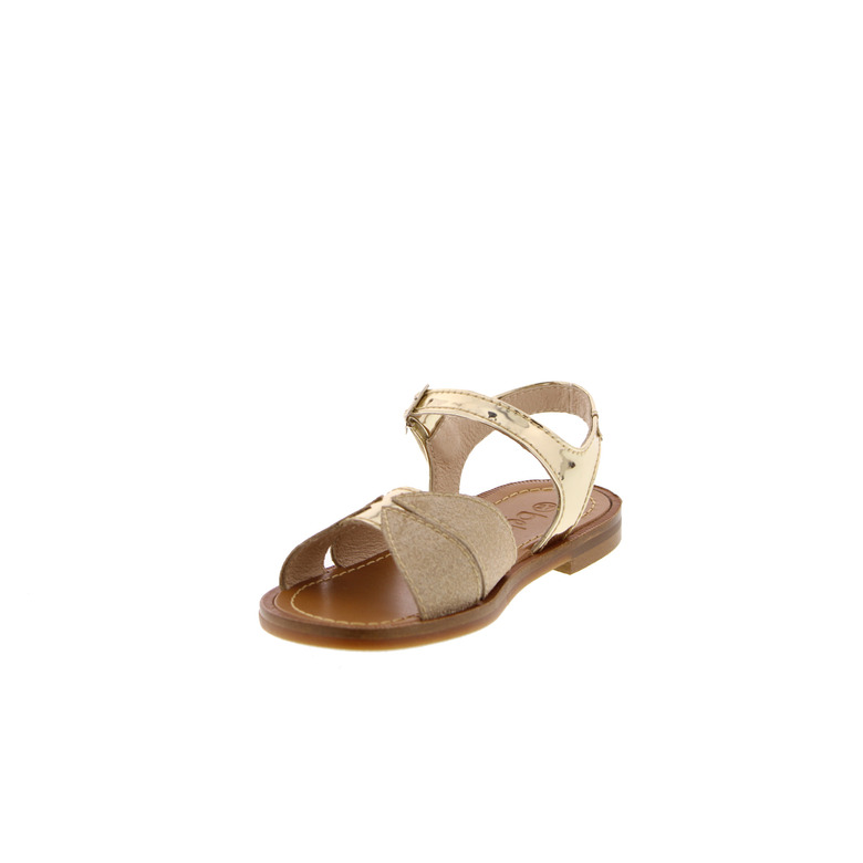 Beberlis sandalen goud 3