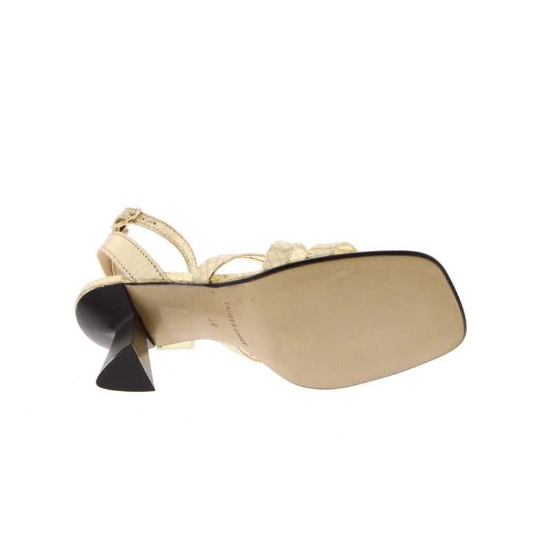Janet & Janet sandalen goud 5