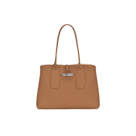 Longchamp sac porté épaule cognac