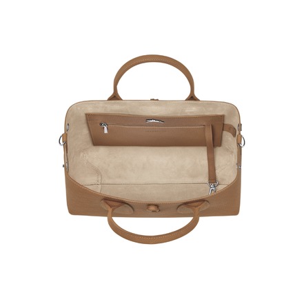 Longchamp handtas cognac