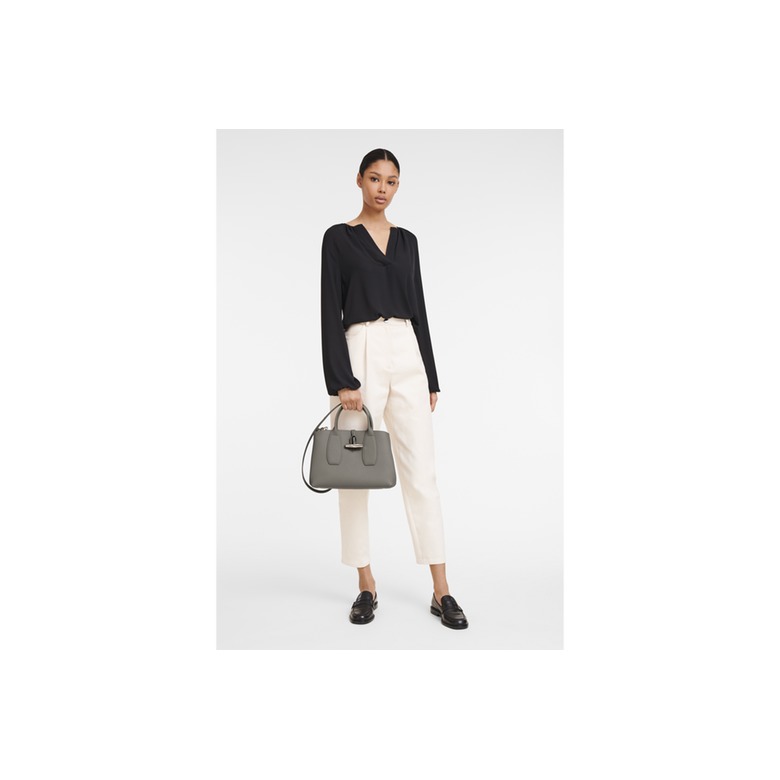 Longchamp sac à main taupe 3