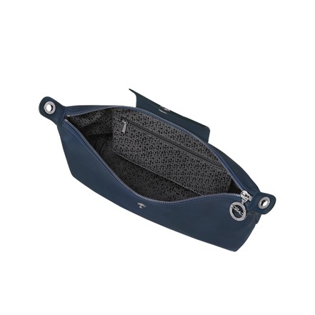 Longchamp schultertasche donker blauw
