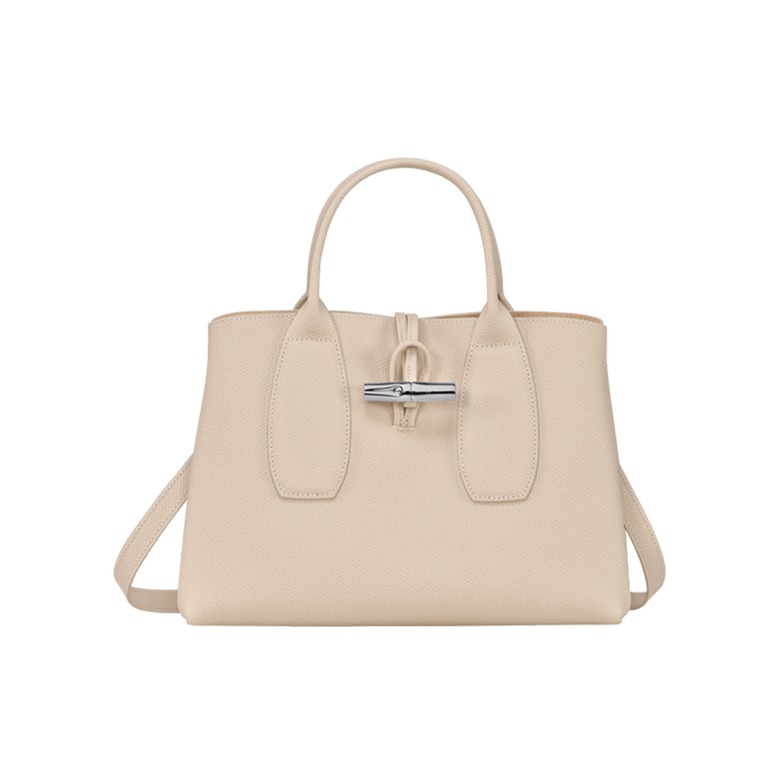 Longchamp sac à main beige