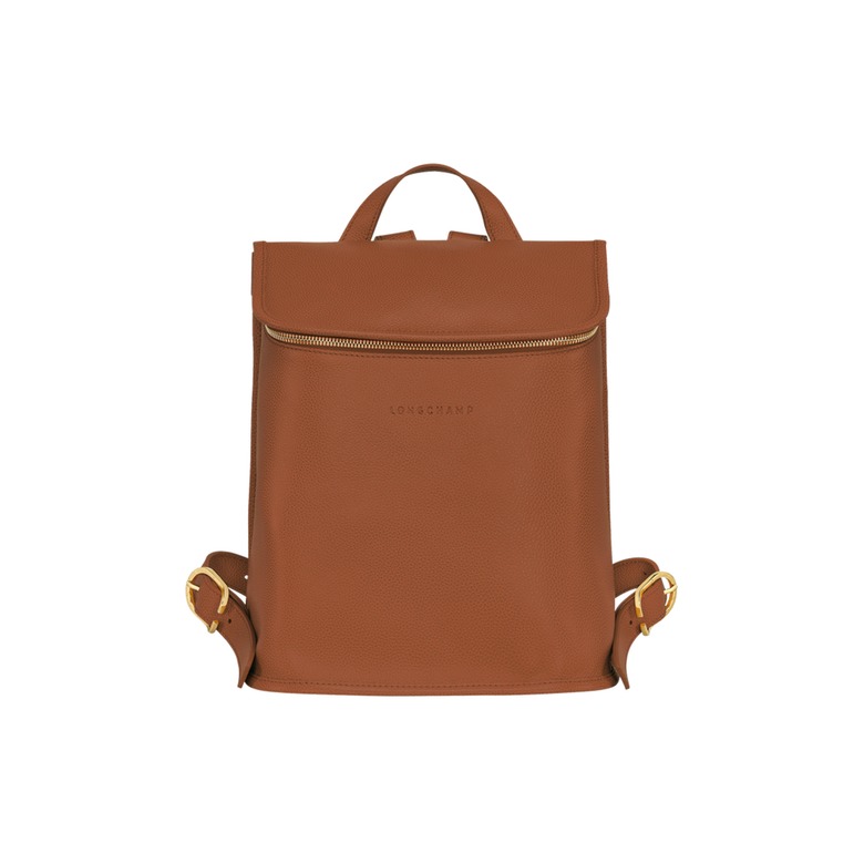 Longchamp backpack cognac