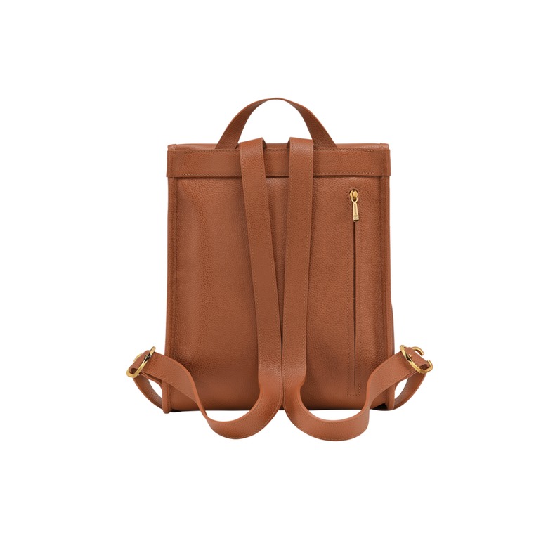 Longchamp backpack cognac 2
