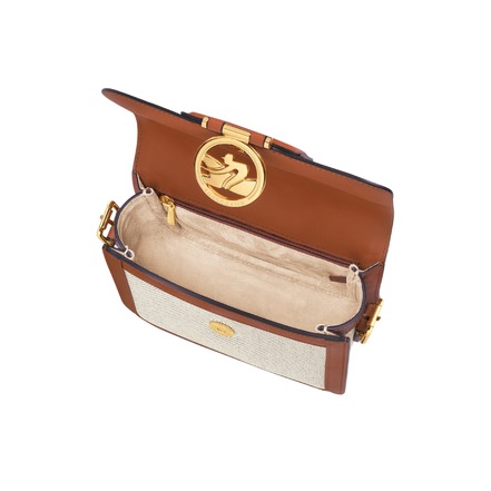 Longchamp sac bandoulière cognac