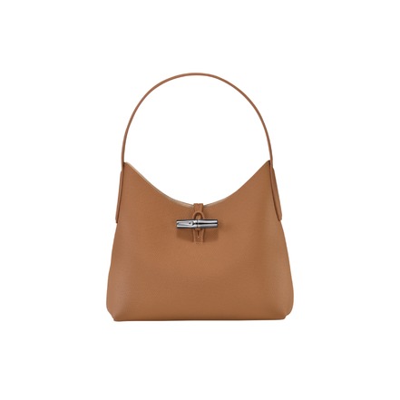 Longchamp sac porté épaule cognac
