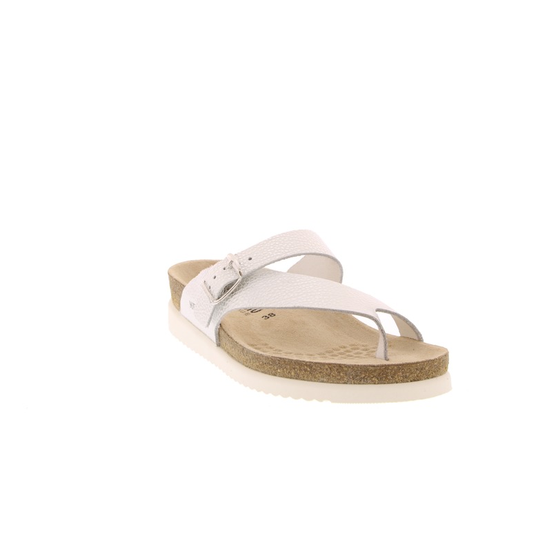 Mephisto thong slippers silver 2