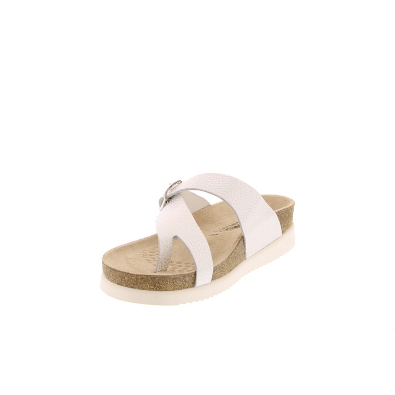 Mephisto thong slippers silver 3