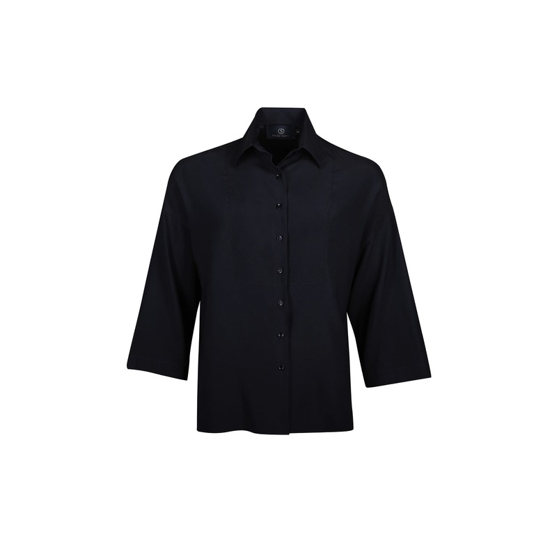 Souad Feriani bluse donker blauw