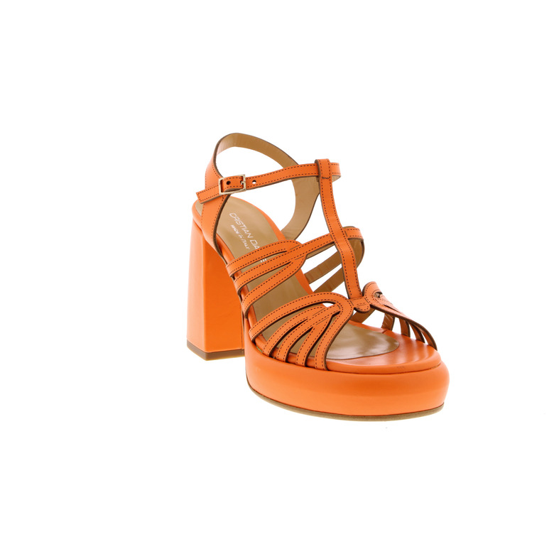 Cristian Daniel sandales orange 2
