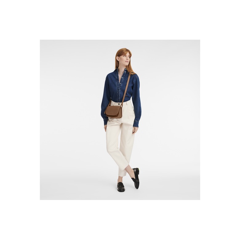 Longchamp crossbody cognac 3