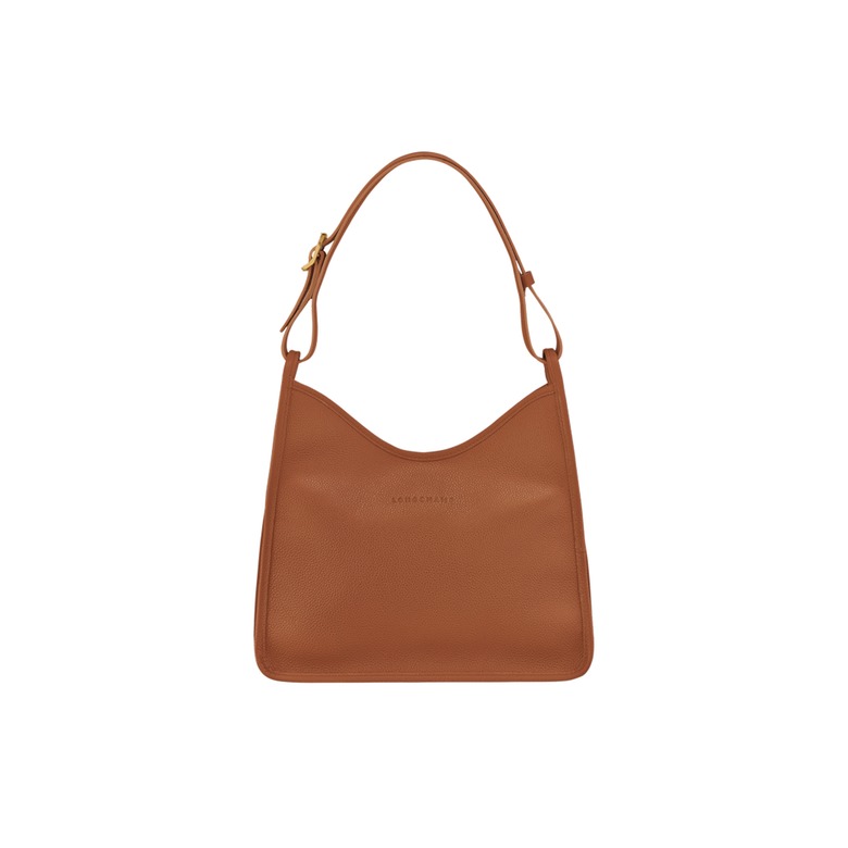 Longchamp sac porté épaule cognac