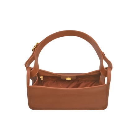 Longchamp sac porté épaule cognac