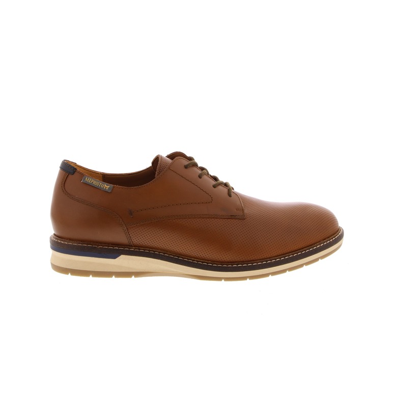 Mephisto lage schoenen cognac