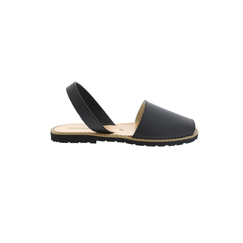 Minorquines sandalen zwart 1