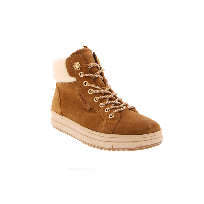 Geox high shoes cognac 2
