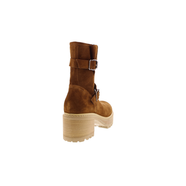 Faire ankle boots cognac 4