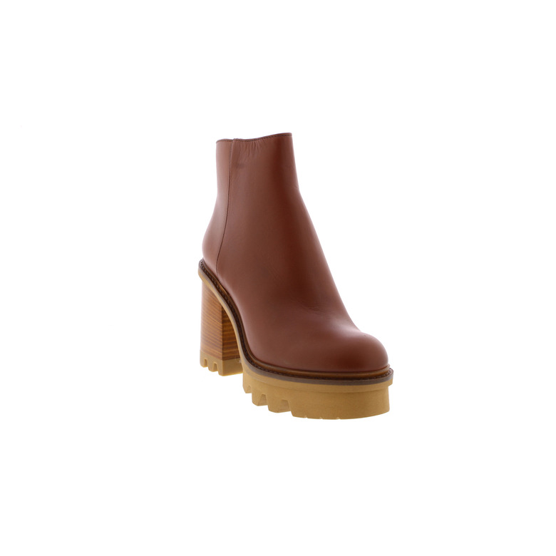 Agl ankle boots cognac 2
