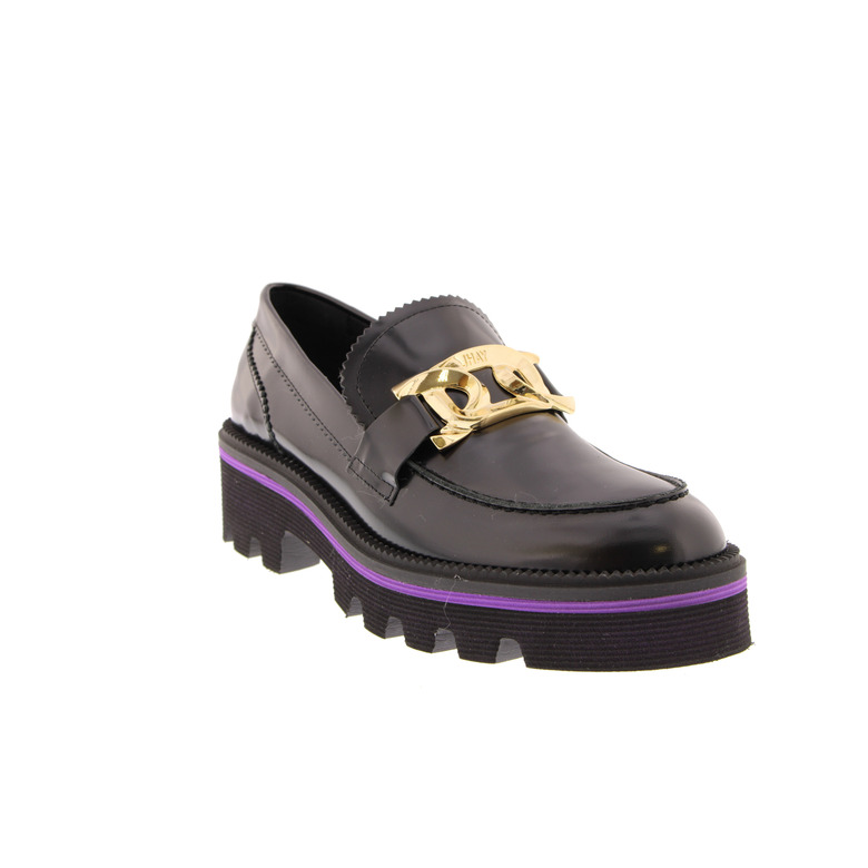 J.hay mocassins zwart 2