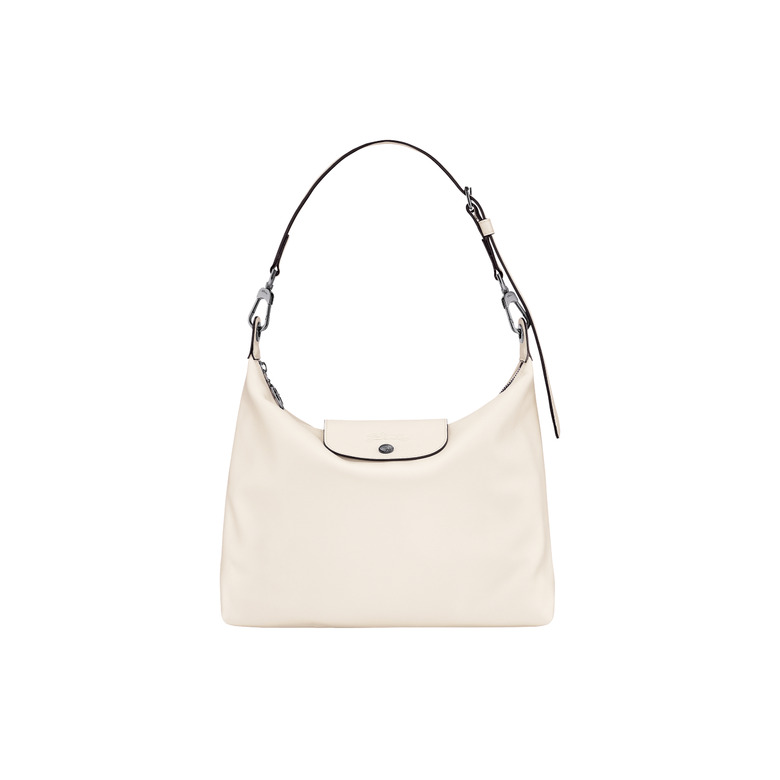 Longchamp sac porté épaule ecru