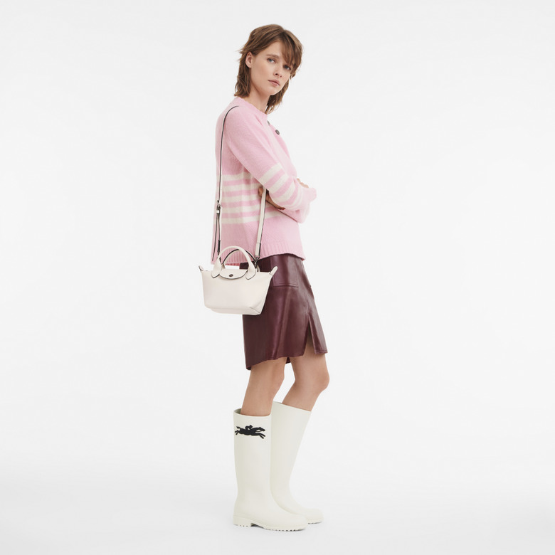 Longchamp handbag ecru 4