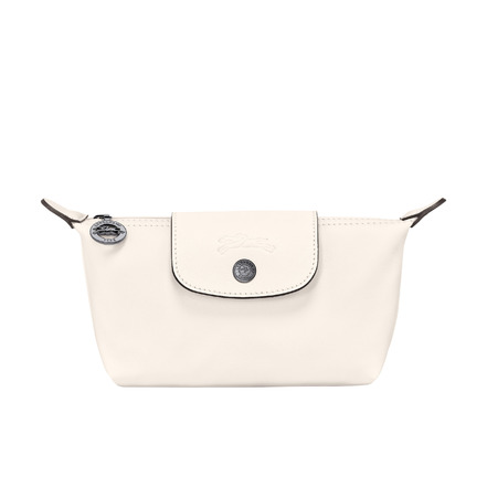 Longchamp trousse de maquillage ecru